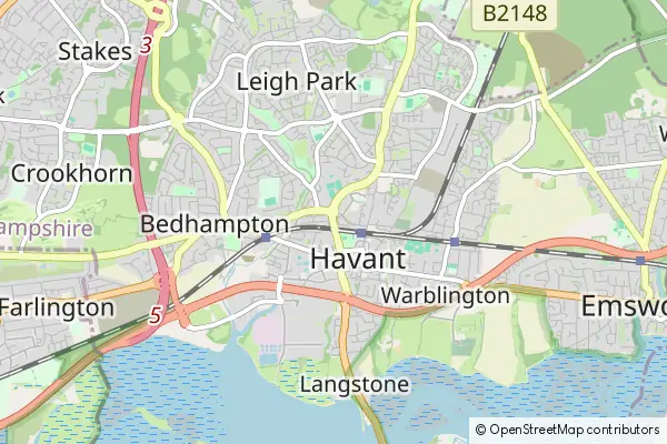 Mapa Havant