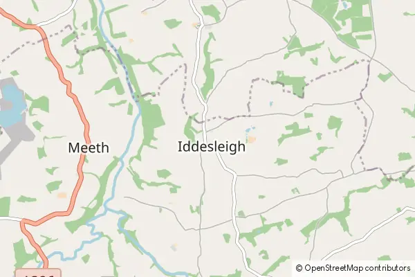 Mapa Iddesleigh