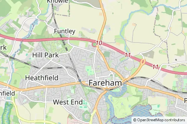 Mapa Fareham