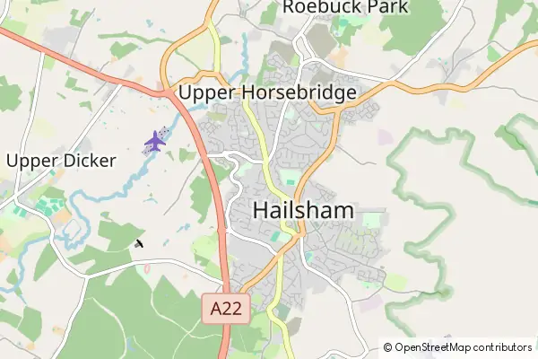 Mapa Hailsham