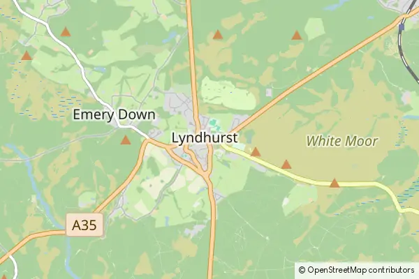 Mapa Lyndhurst