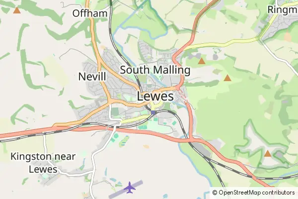 Mapa Lewes