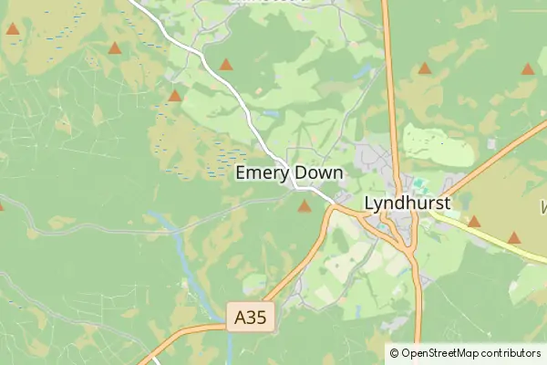 Mapa New Forest National Park Wiltshire