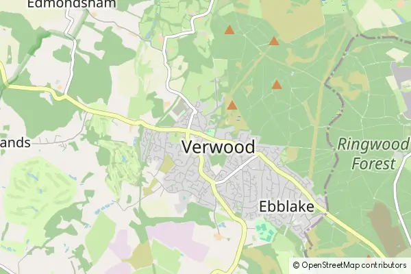 Mapa Verwood