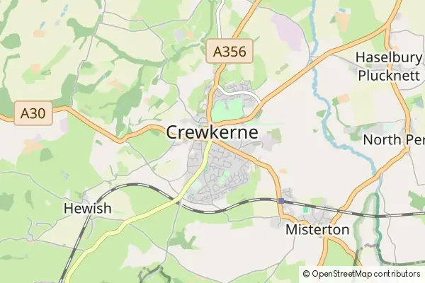 Mapa Crewkerne