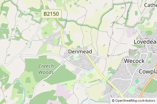 Mapa Denmead