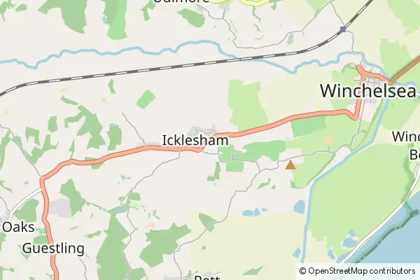 Mapa Icklesham