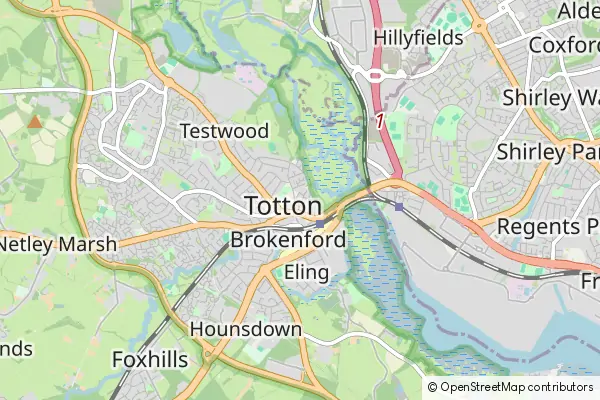 Mapa Totton