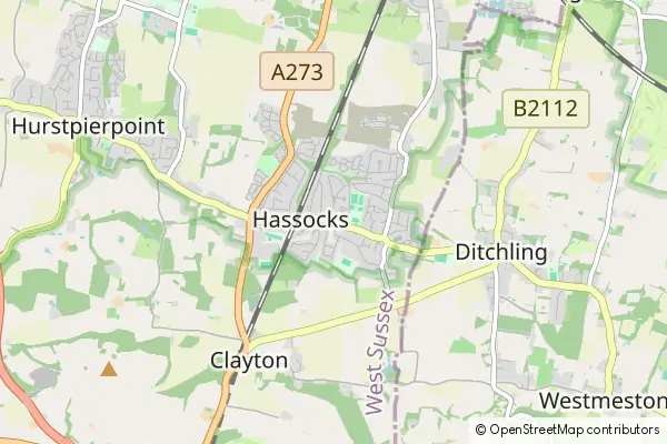 Mapa Hassocks