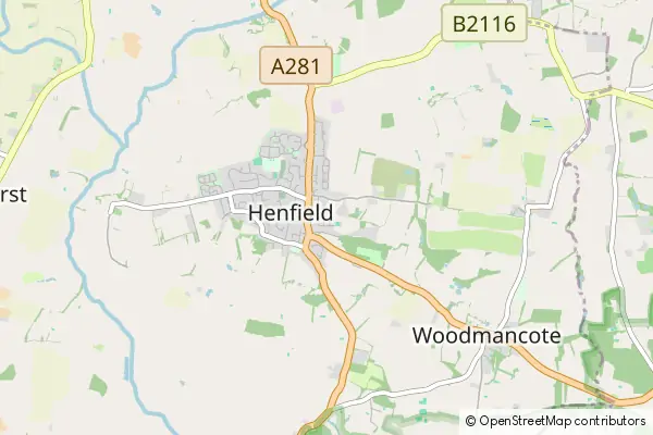 Mapa Henfield