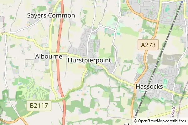 Mapa Hurstpierpoint