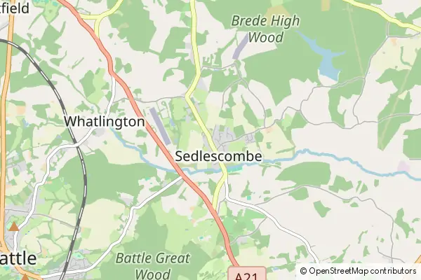 Mapa Sedlescombe