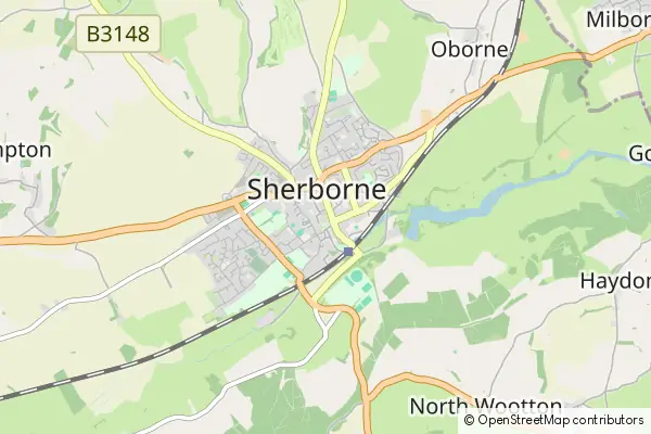 Mapa Sherborne