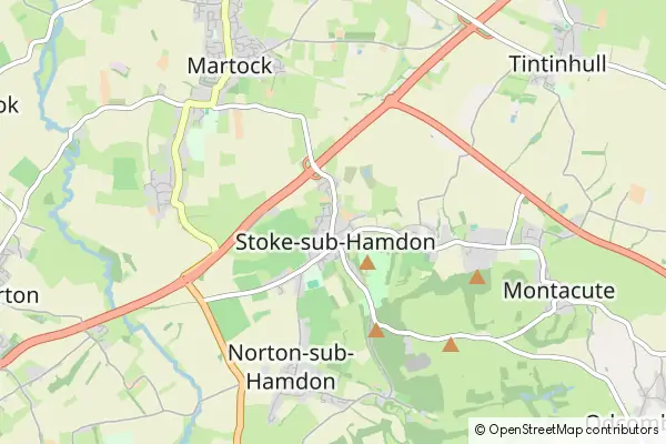 Mapa Stoke sub Hamdon