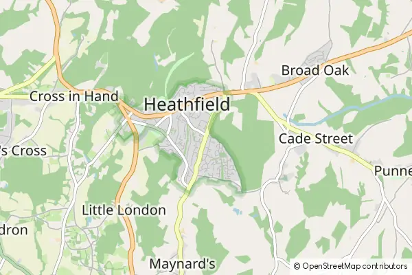 Mapa Heathfield