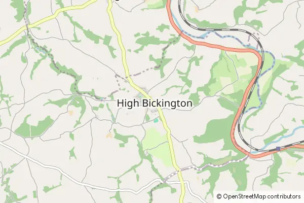 Mapa High Bickington