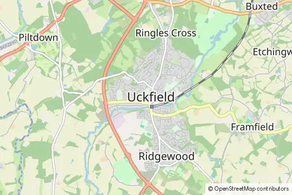 Mapa Uckfield