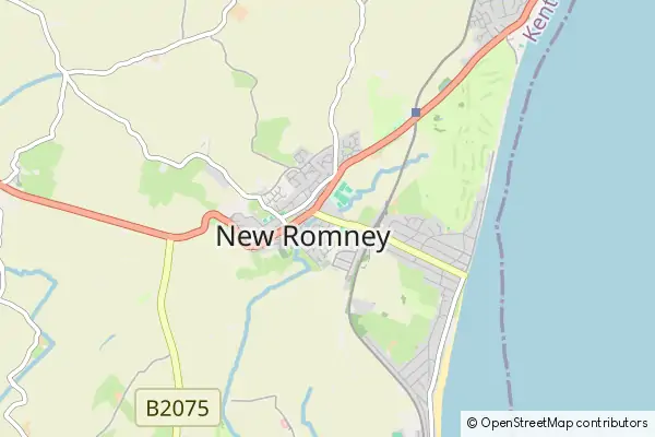 Mapa New Romney