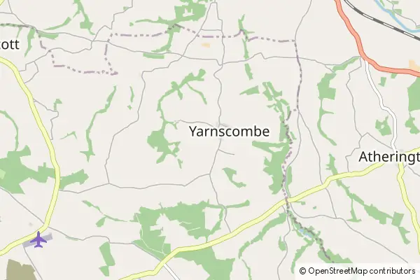 Mapa Yarnscombe