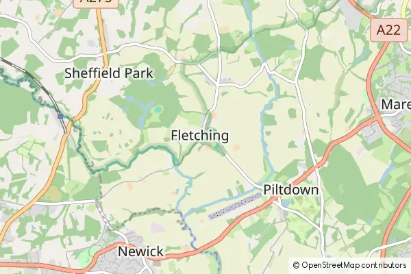 Mapa Fletching