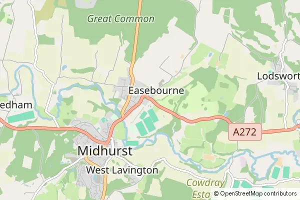 Mapa Easebourne