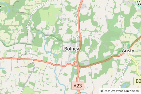 Mapa Bolney