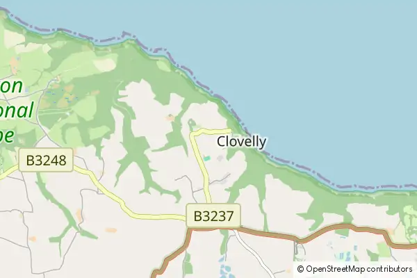 Mapa Clovelly