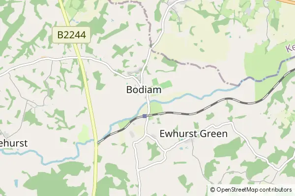 Mapa Bodiam