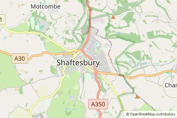 Mapa Shaftesbury