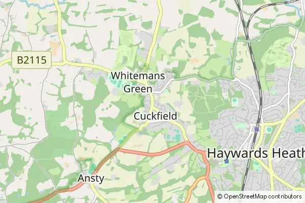 Mapa Cuckfield