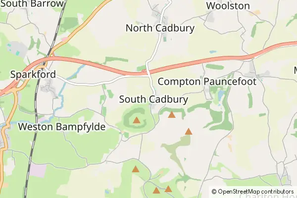 Mapa South Cadbury