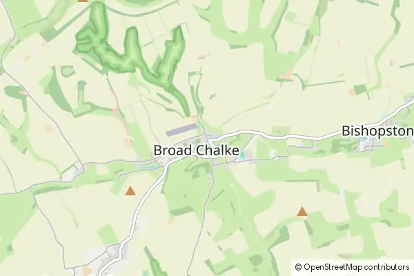 Mapa Broad Chalke