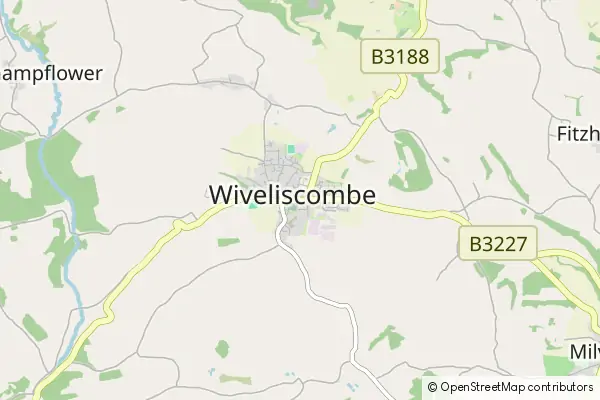 Mapa Wiveliscombe