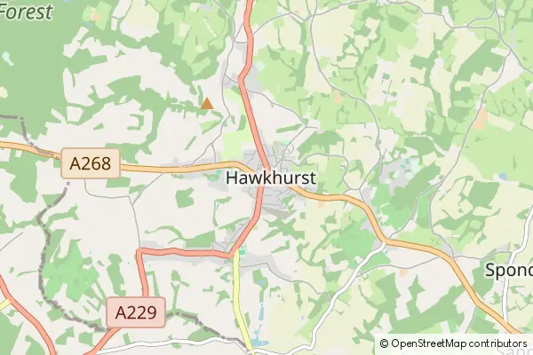 Mapa Hawkhurst