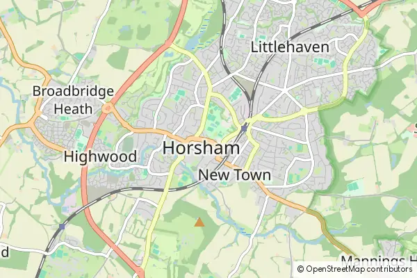 Mapa Horsham