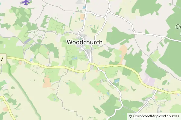 Mapa Woodchurch