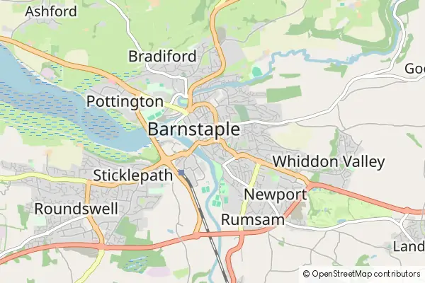 Mapa Barnstaple