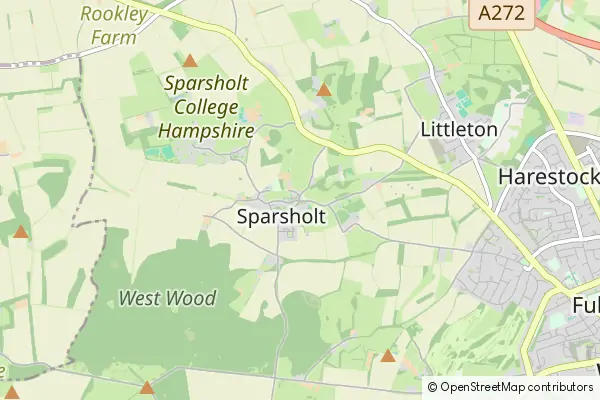 Mapa Sparsholt