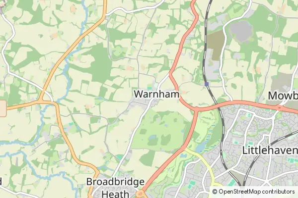 Mapa Warnham