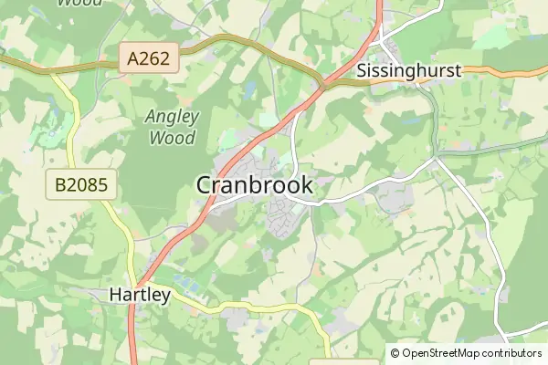 Mapa Cranbrook