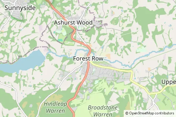 Mapa Forest Row