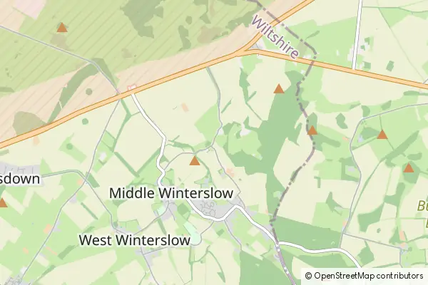 Mapa Winterslow