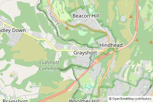 Mapa Grayshott