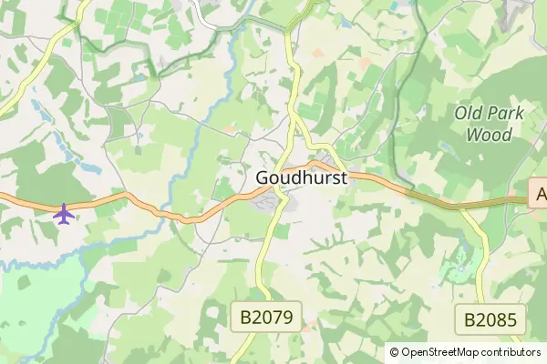 Mapa Goudhurst