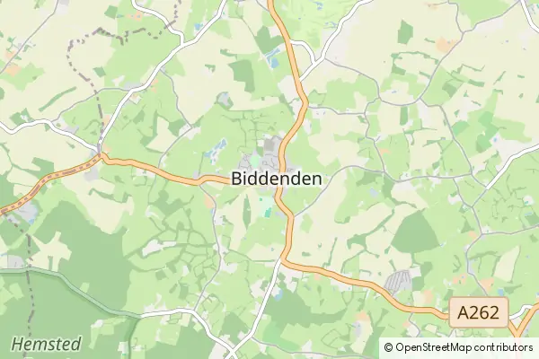 Mapa Biddenden