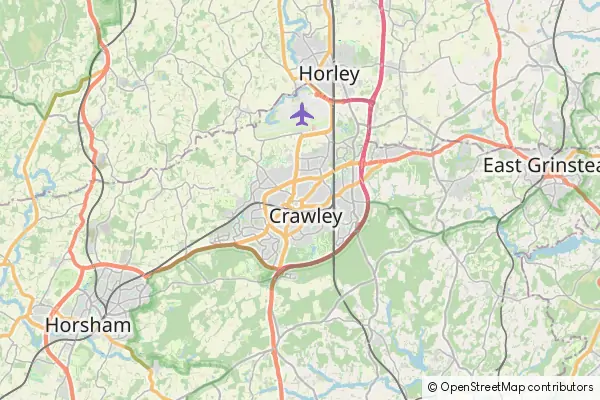 Mapa Crawley