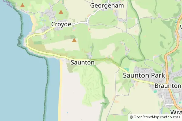 Mapa Saunton