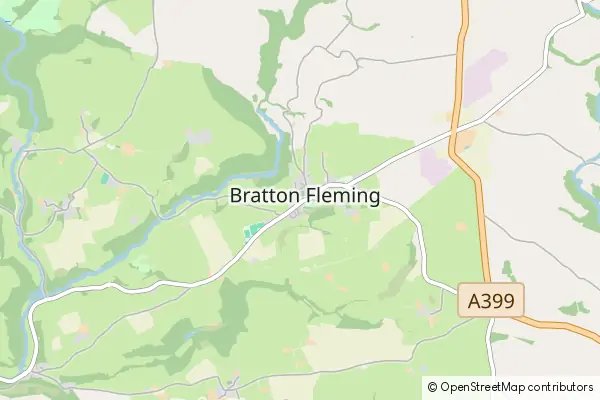 Mapa Bratton Fleming