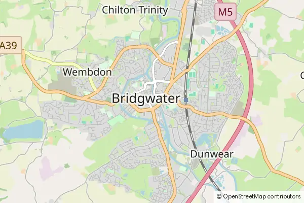 Mapa Bridgwater