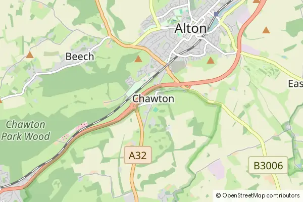 Mapa Chawton